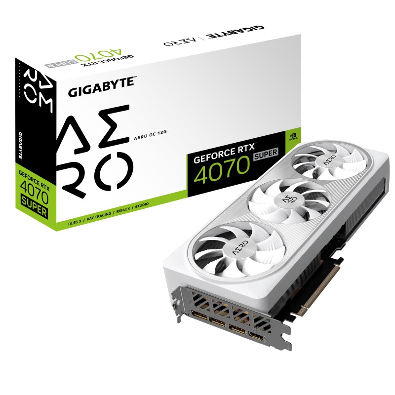 Gigabyte GeForce RTX 4070 Super Aero OC 12GB GDDR6X DLSS3 HDMI/3*DisplayPort PCi Ex 4.0 16x