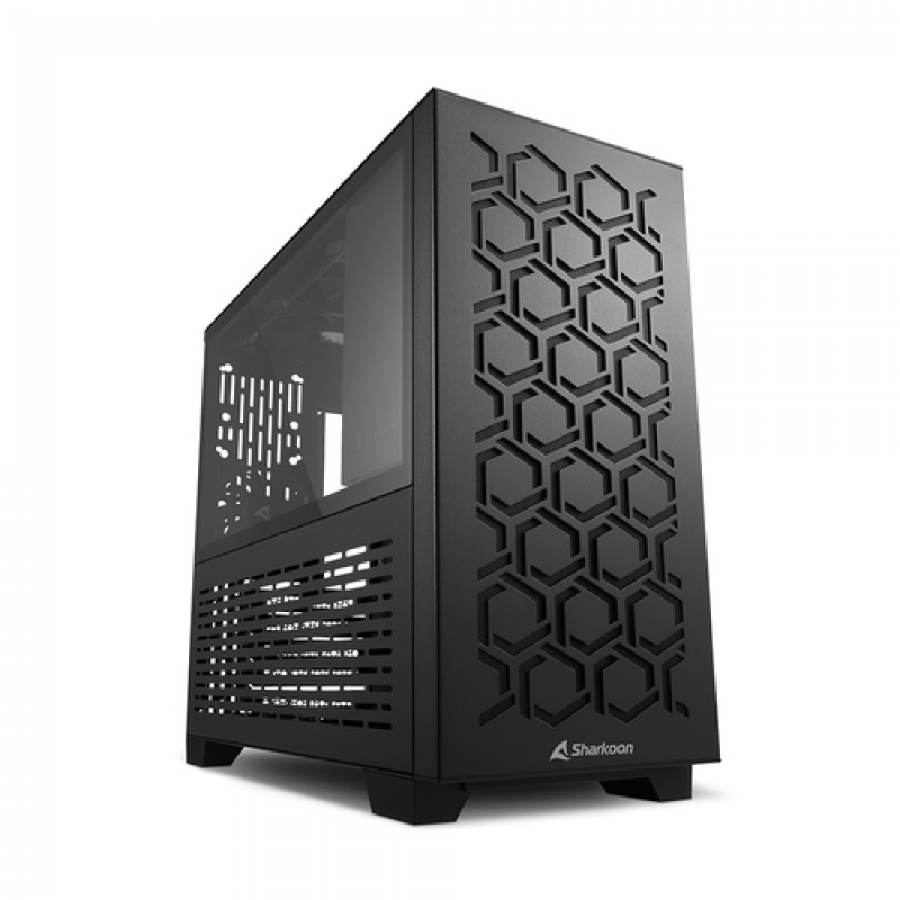 SHARKOON CASE MICRO-ATX 2XUSB 3.0, VETRO TEMPERATO, 1X80MM FAN REAR, 2X120MM FAN SUPERIOR, 1X120MM F