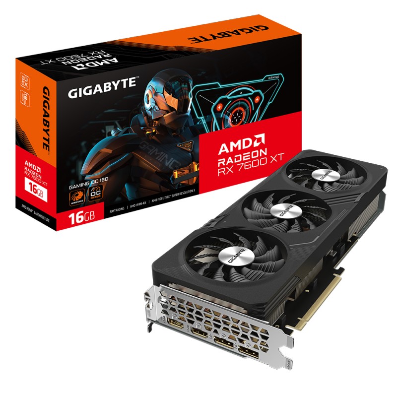 Gigabyte Radeon RX 7600 XT Gaming OC 16G GDDR6 2*HDMI/2*DP PCi Ex 4.0 16x