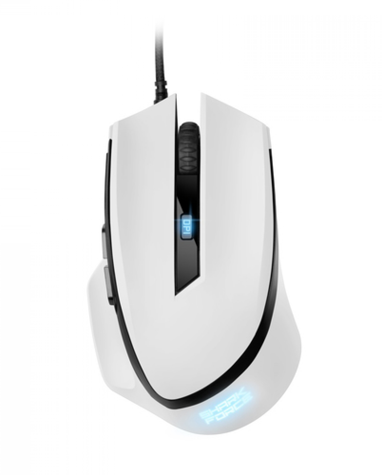 SHARKOON MOUSE GAMING SHARK-FORCE2-WH, 4200 DPI, USB, 1.8MT, BIANCO SHARKOON