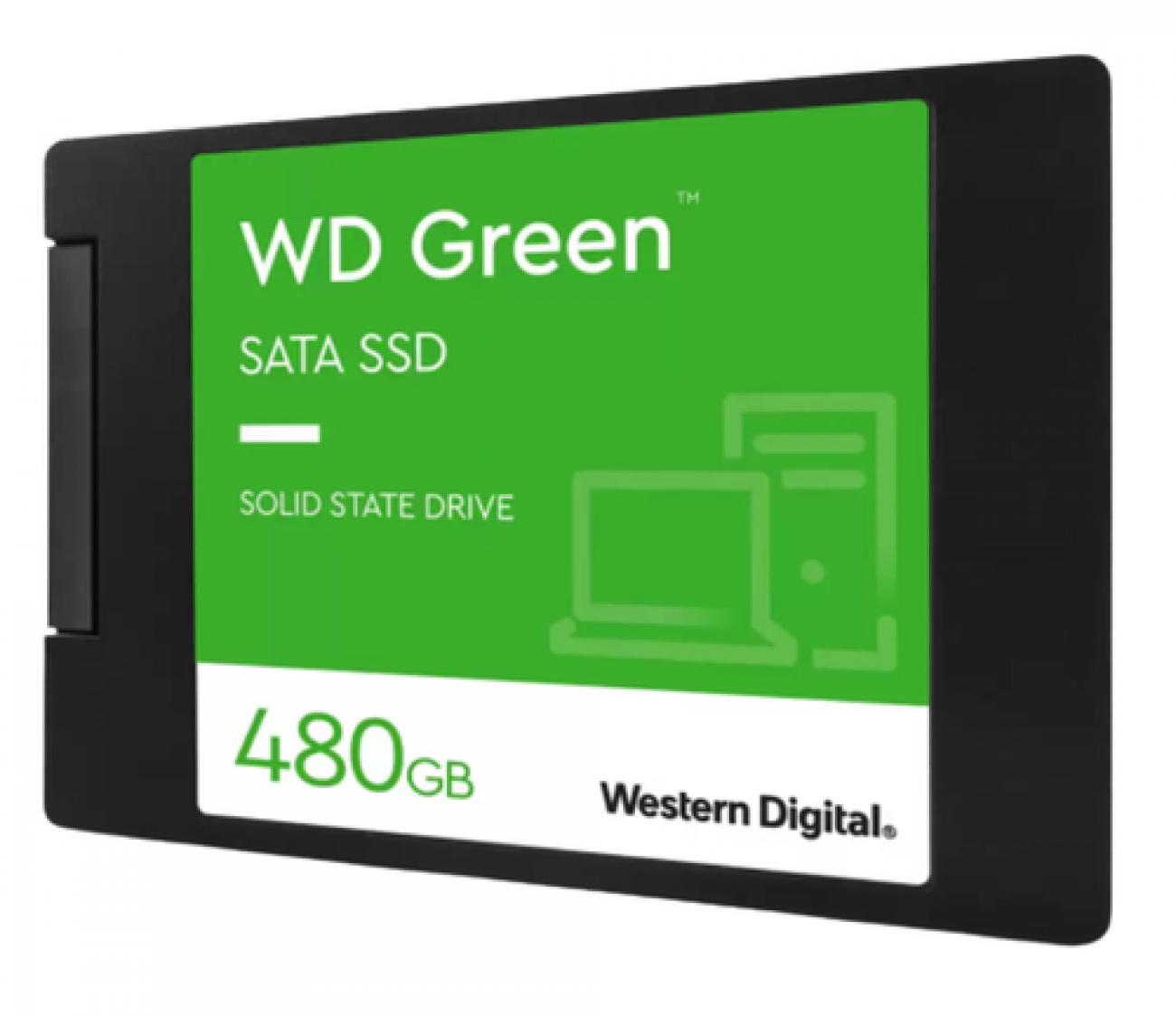 WESTERN DIGITAL SSD GREEN INTERNO 480GB 2,5" SATA 6GB/S R/W 545/430 WESTERN DIGITAL