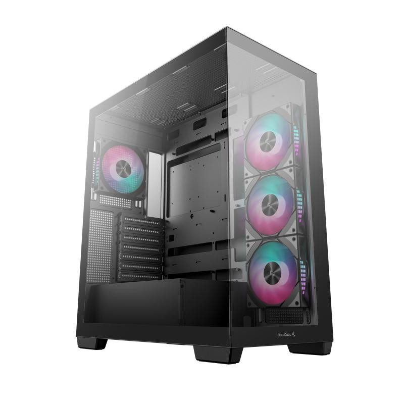 Case DeepCool CG580 4F – Mid Tower ATX, camera singola e doppio vetro temperato panoramico, 4...