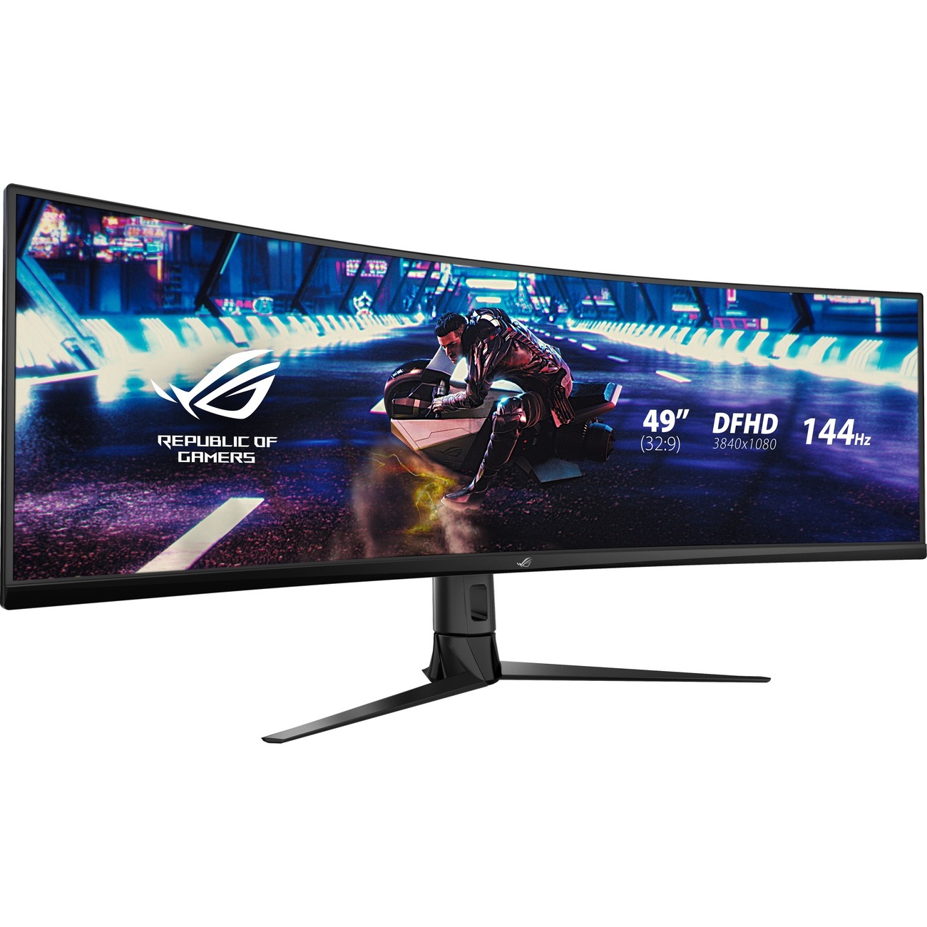 Asus ROG Strix XG49VQ Monitor 49" Curvo 144Hz VA UWHDR 4ms FreeSync Multimediale USB...