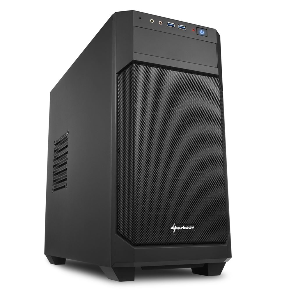 SHARKOON CASE MINI-ITX, MICRO-ATX, 2XUSB3.0, AUDIO IN-OUT, 1X120MM FAN FRONT, 1X120MM FAN REAR