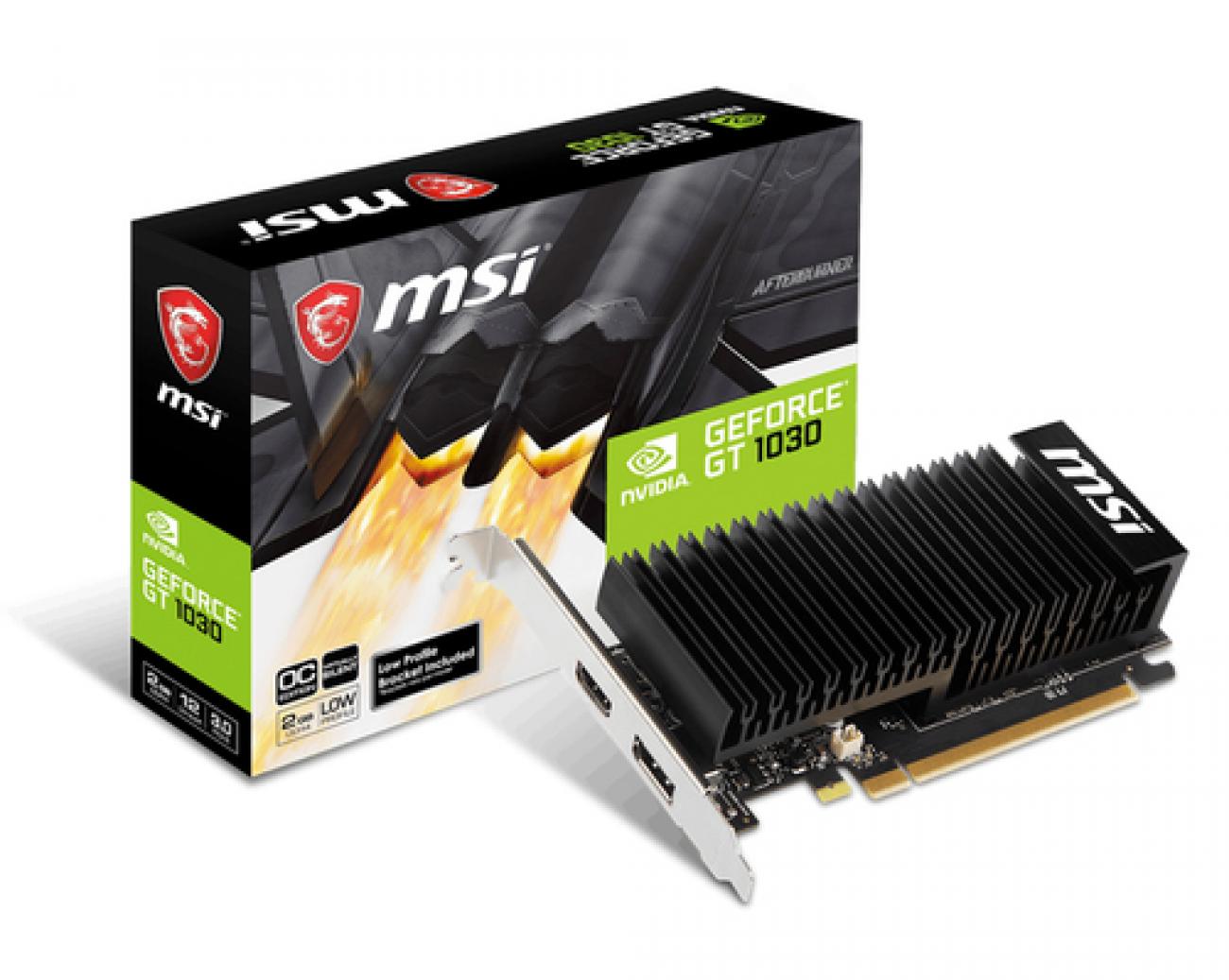 MSI VGA GEFORCE GT 1030, GT 1030 2GHD4 LP OC, 2GB GDDR4, DP/HDMI MSI