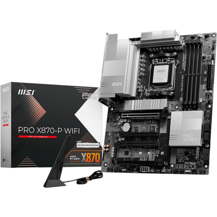 MSI MB AMD PRO X870-P WIFI,X870,AM5,4DDR5,4PCI-EX16,3M.2,4SATA3,1USB4,1USB3.2 GEN2X2,3USB3.2 GEN2,4U