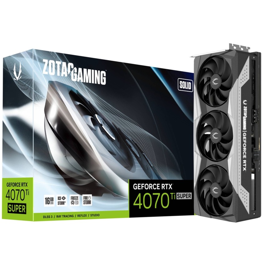 Scheda Video ZOTAC Gaming Nvidia GeForce RTX 4070 Ti Super Solid 16GB