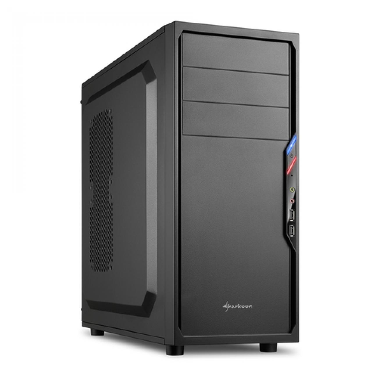 SHARKOON CASE VS4-S, ATX, 6 SLOTS EXPANSION, 2 USB2.0 FRONT, DRIVE BAY DA...