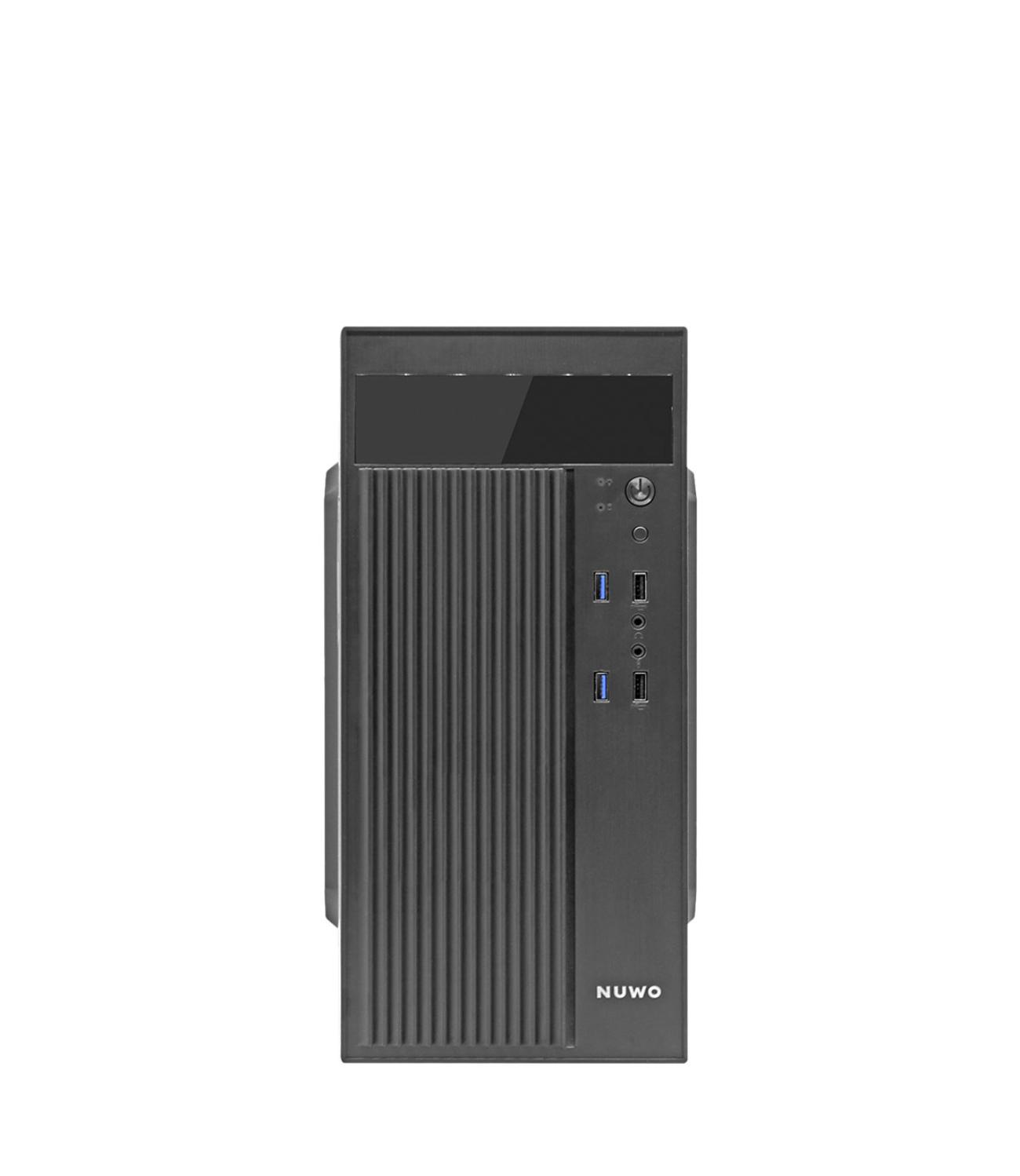 NUWO CASE OFFICE M-ATX LESHI L704 0.40MM SPCC USB3.0/2.0 12CM FRONT MESH SIDE MESH STRIP LED ALIMENT