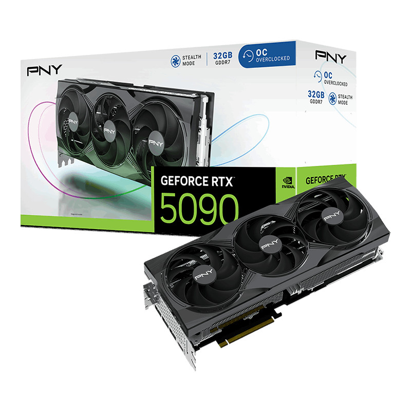 PRE-ORDINE! PNY VGA GEFORCE RTX 5090, 32GB GDDR7, OVERCLOCKED, TRIPLE FAN, DLSS4