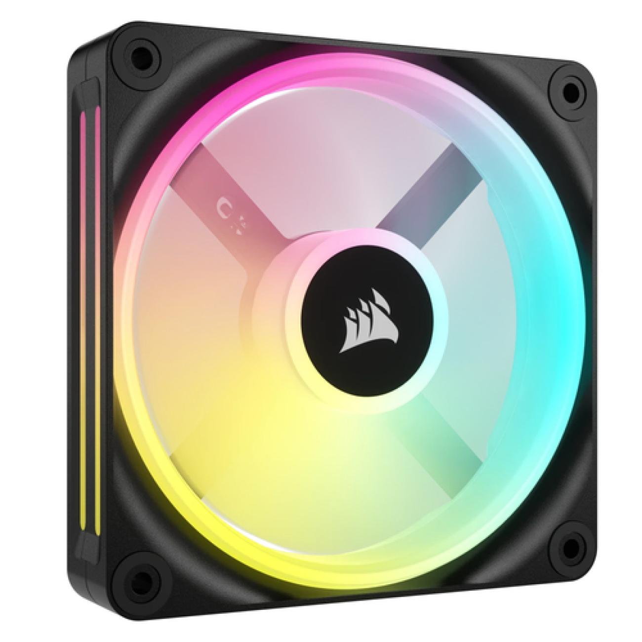 CORSAIR VENTOLA QX RGB SERIES, ICUE LINK QX120 RGB, 120MM MAGNETIC DOME RGB FAN, SINGLE FAN