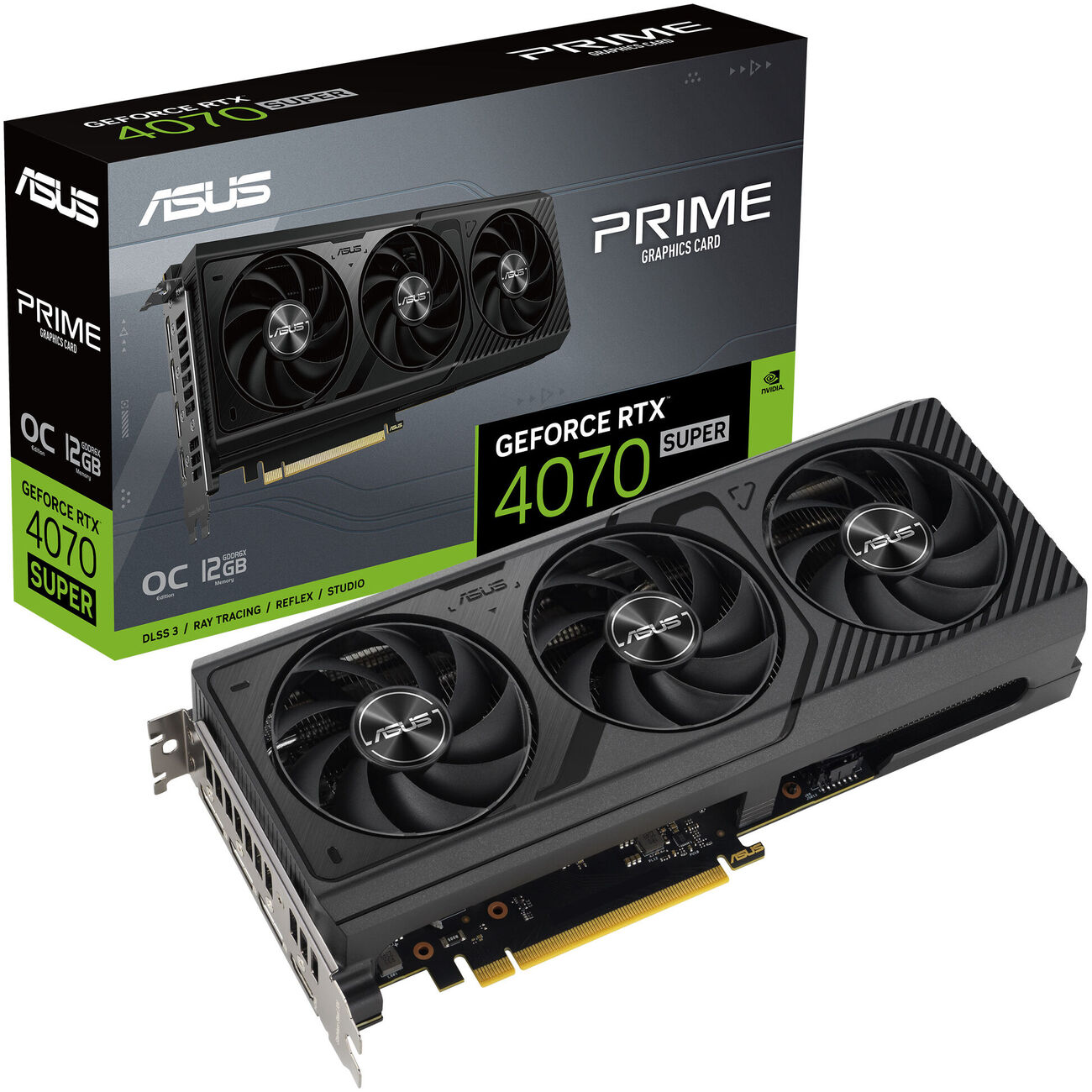 Scheda video ASUS Prime -RTX4070S-O12G NVIDIA GeForce RTX 4070 SUPER 12 GB GDDR6X