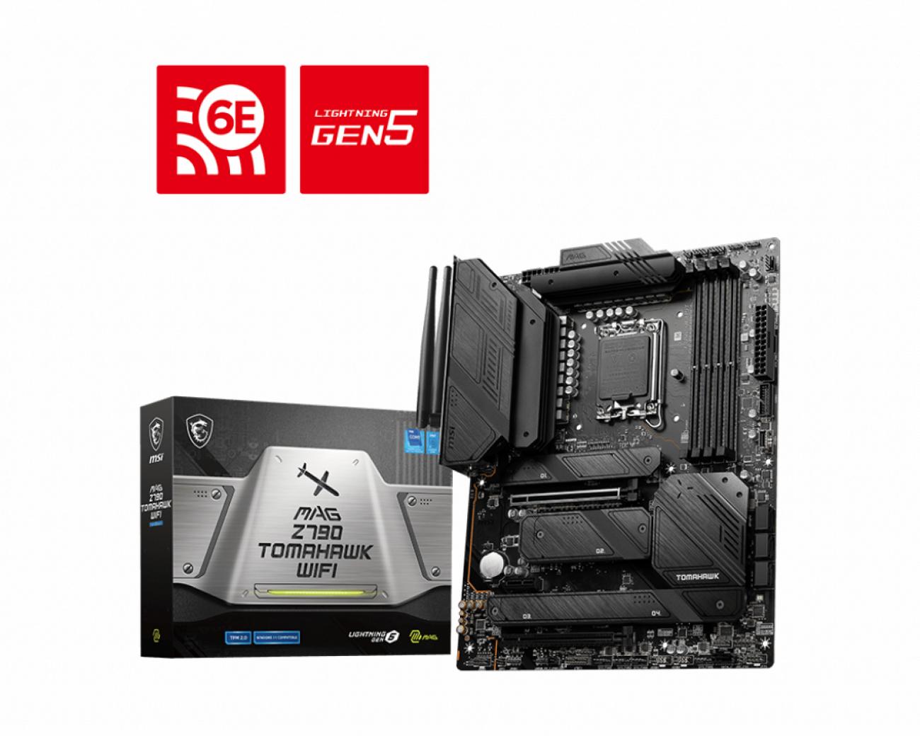 MSI MB Z790, MAG Z790 TOMAHAWK WIFI, LGA 1700, 4DDR5, 2PCI-Ex16, SATA6