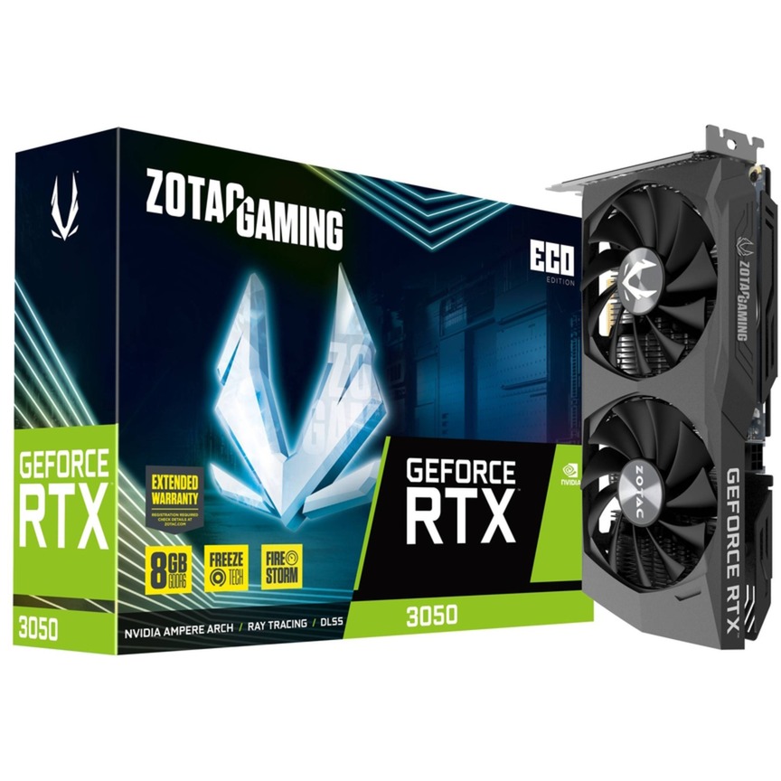 Zotac GAMING GeForce RTX 3050 Eco NVIDIA 8 GB GDDR6