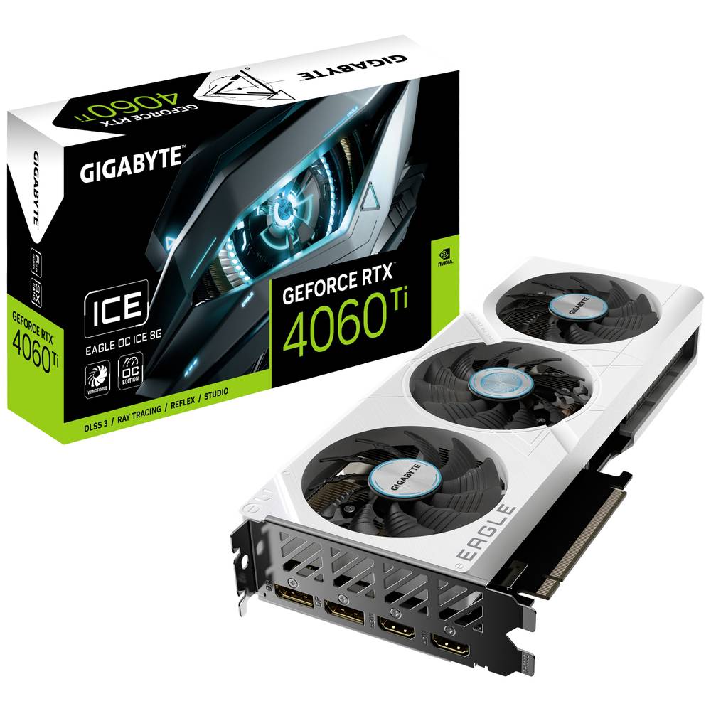 Gigabyte EAGLE GeForce RTX 4060 Ti OC ICE NVIDIA 8 GB GDDR6