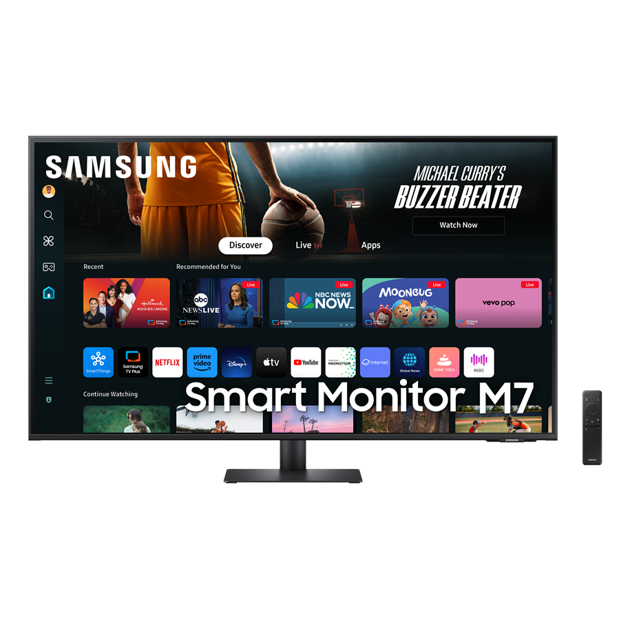 Samsung Smart Monitor M7 43" VA 60Hz 4K 4ms Multimediale Hub USB 2*HDMI