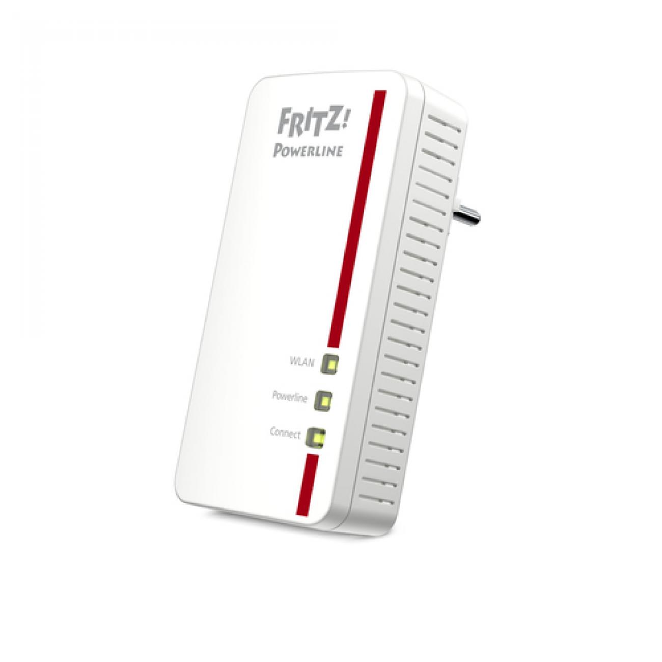 AVM FRITZ! POWERLINE 1260E, 2 PORTE LAN 10/100 WIRELESS N, ADATTATORE SINGOLO AVM FRITZ!