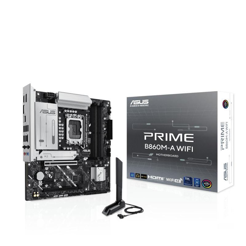 ASUS Prime B860M-A Wi-Fi Intel B860 4*DDR5 2*M.2 4*SataIII sk1851 HDMI/2*DisplayPort mATX Asus