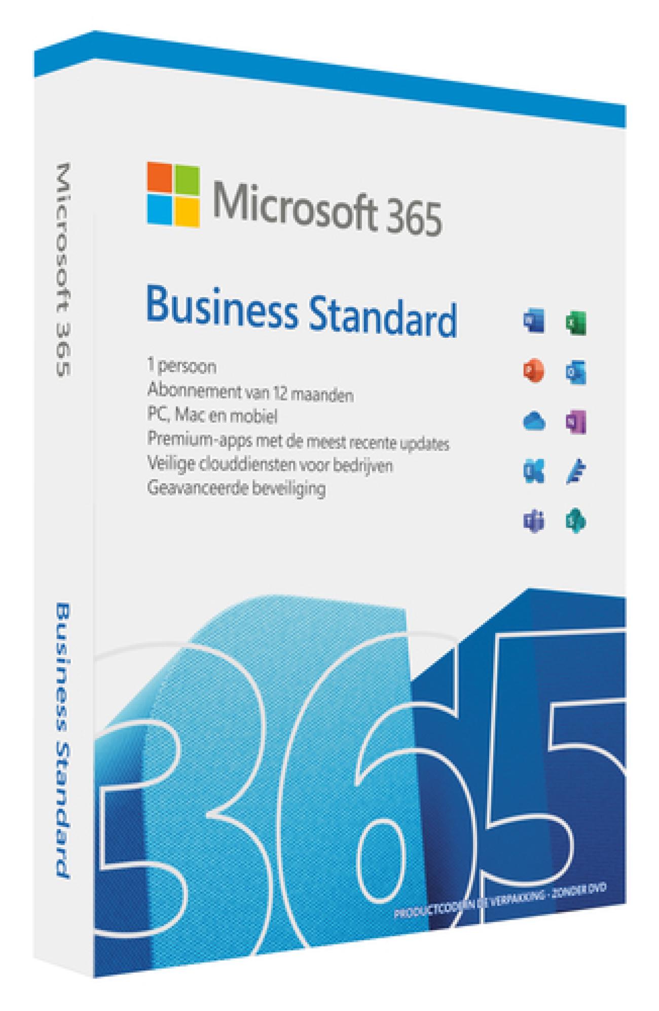 MICROSOFT 365 BUSINESS STANDARD RETAIL SUB 1 YEAR