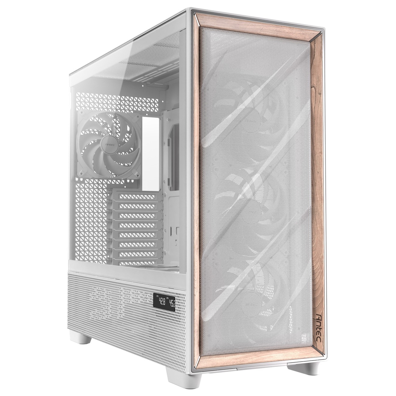 Antec Flux PRO White Full Tower Vetro Temperato No-Power Mini-ITX/mATX/ATX/E-ATX