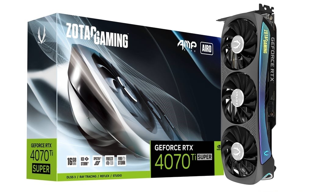 ZOTAC GAMING GeForce RTX 4070 Ti SUPER AMP AIRO 16GB GDDR6X ZOTAC