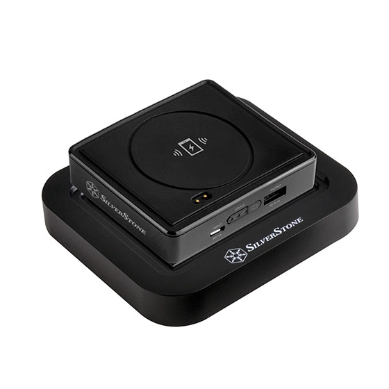 Silverstone SST-QIB052-D 5.200mAh Power Bank con ricarica Wireless Qi