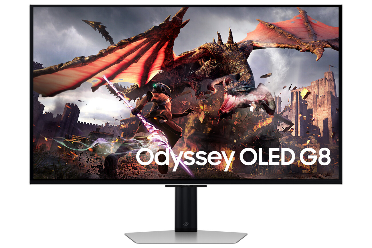 Samsung Odyssey OLED G8 G80SD Monitor 32" OLED 240Hz 4K UHD 0.03ms Multimediale Pivot Hub...