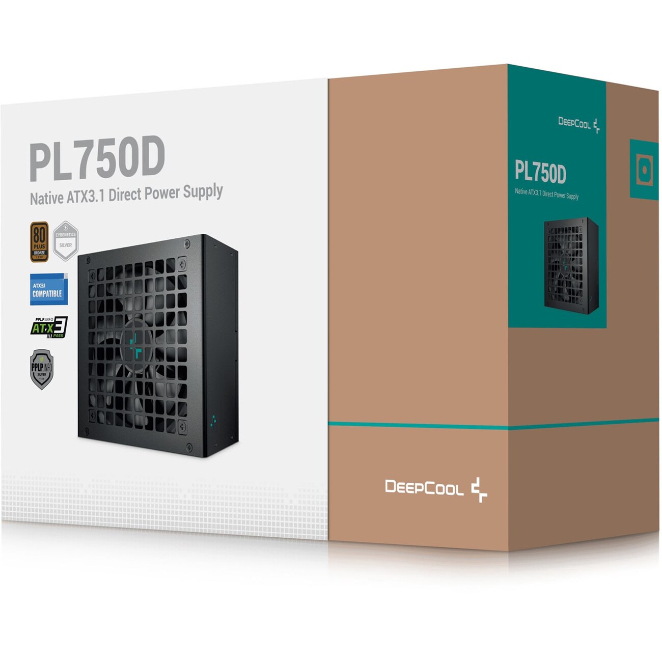 Alimentatore 750W DeepCool PL750D 80 Plus Bronze Atx Non modulare Nero