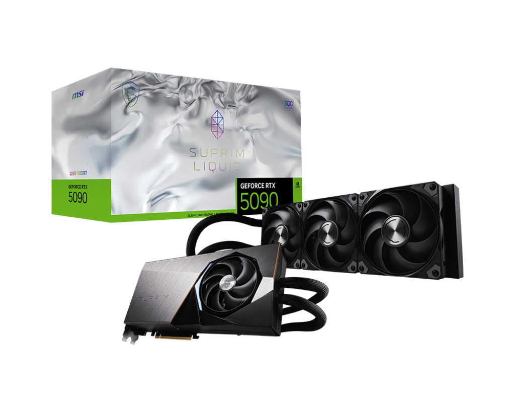 PRE-ORDINE! MSI GeForce RTX 5090 32G Suprim Liquid Soc 32GB GDDR7 DLSS4 1*HDMI/3*DisplayPort PCi...