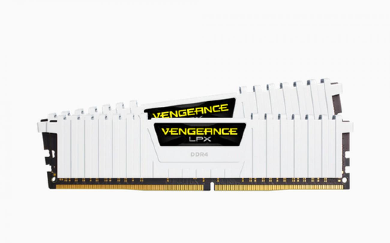 CORSAIR RAM VENGEANCE LPX 16GB 2x8GB DDR4 3200 PC4-25600 C16 1.35V DESKTOP MEMORY - WHITE