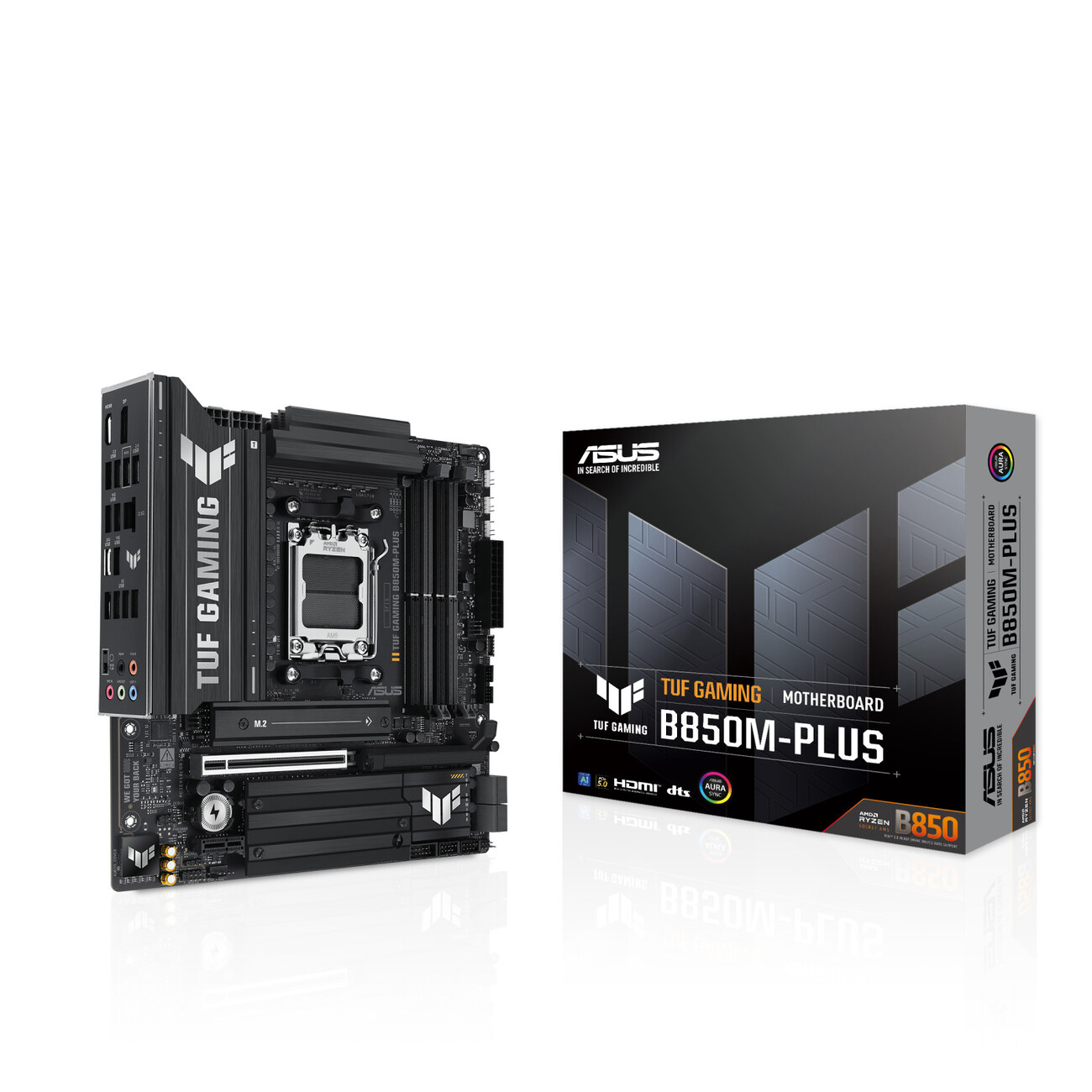 Scheda Madre Asus TUF GAMING B850M-PLUS – Chipset AMD B850, Socket AM5, mATX