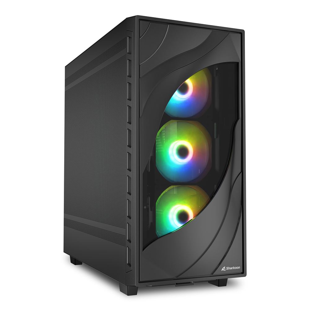 SHARKOON CASE ATX REBEL C80M MESH RGB SHARKOON