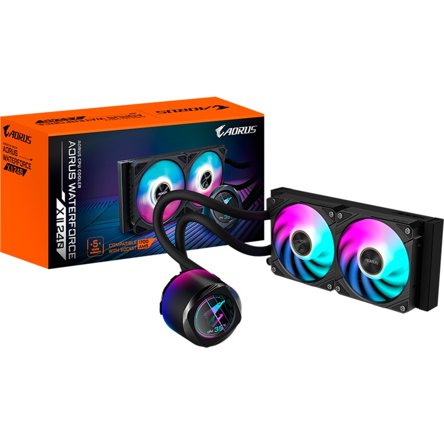 Gigabyte Aorus Waterforce X II 240 ARGB CPU Liquid Cooler Intel 1700/1200/115X AMD TR4/AM5/AM4/sTR5