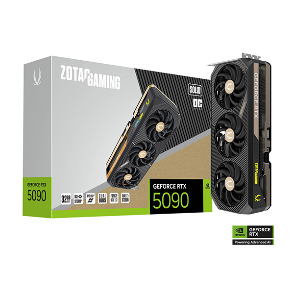 PRE-ORDINE! Zotac GeForce RTX 5090 Solid OC 32GB GDDR7 DLSS4 HDMI/3*DisplayPort PCi Ex 5.0 16x