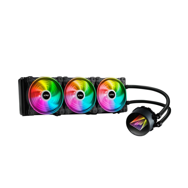 ADATA DISSIPATORE CPU ACQUA LEVANTE X 360 ARGB BLACK RGB MIRROR PUMP HEAD