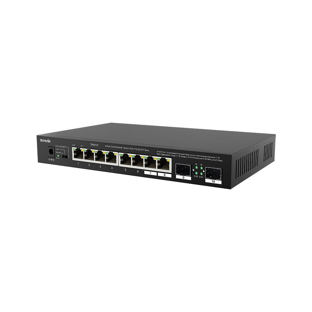 Tenda Switch Desktop, 2.5G, 2 SFP IN