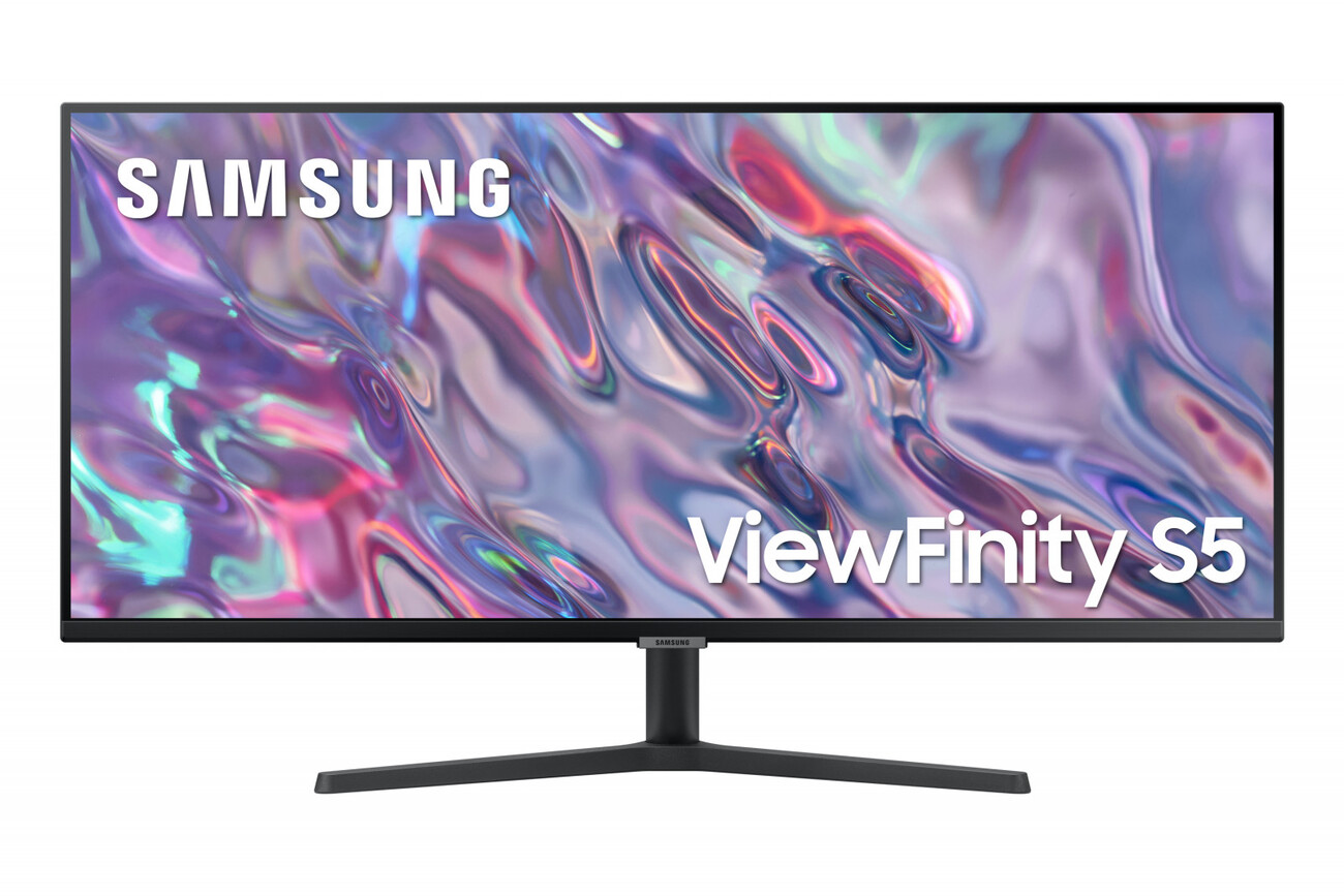 Monitor Samsung HRM ViewFinity S5 S34C500 (LS34C500GAUXEN) – 34″, WQHD (3440x1440p), VA Flat,...