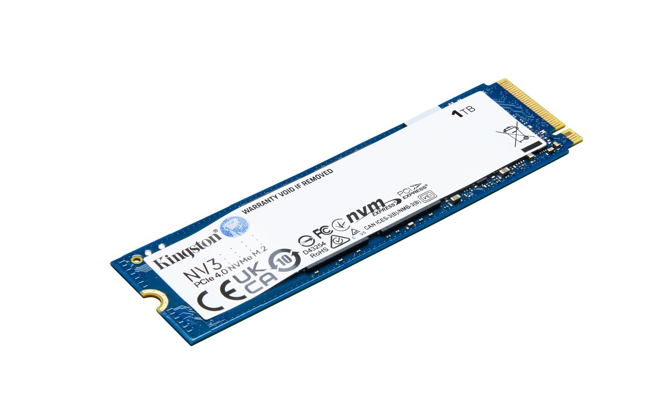 Kingston NV3 SSD 1TB M.2 NVMe 6000/4000MB/s PCi Ex 4.0