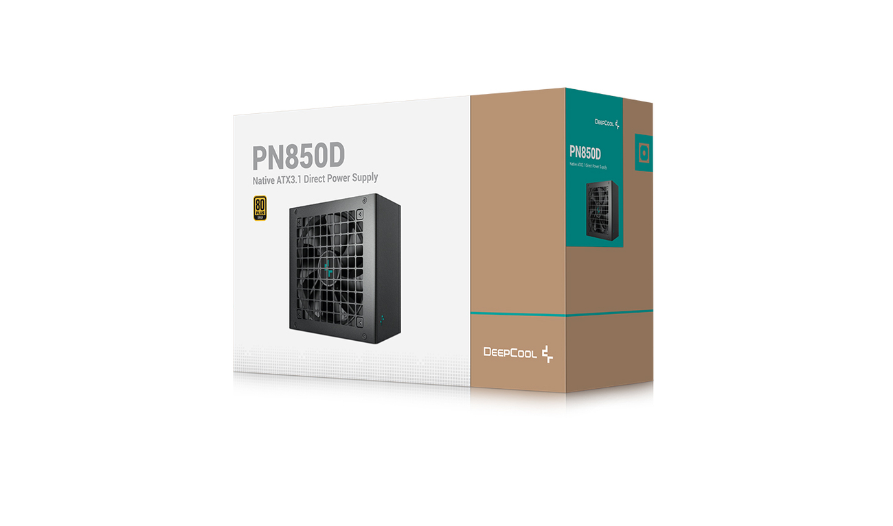 Alimentatore DeepCool PN850D – 850W, Cablato, ATX 3.1 e PCIe 5.1, Certificazione 80 PLUS Gold