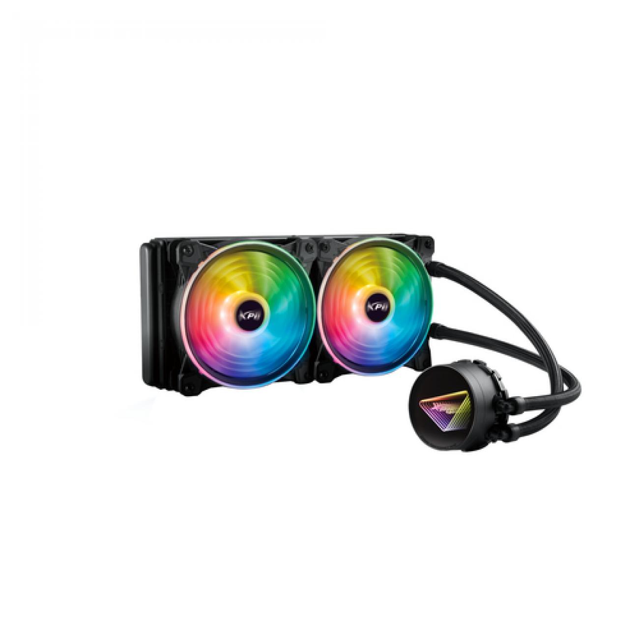 ADATA DISSIPATORE CPU ACQUA LEVANTE X 240 ARGB BLACK RGB MIRROR PUMP HEAD