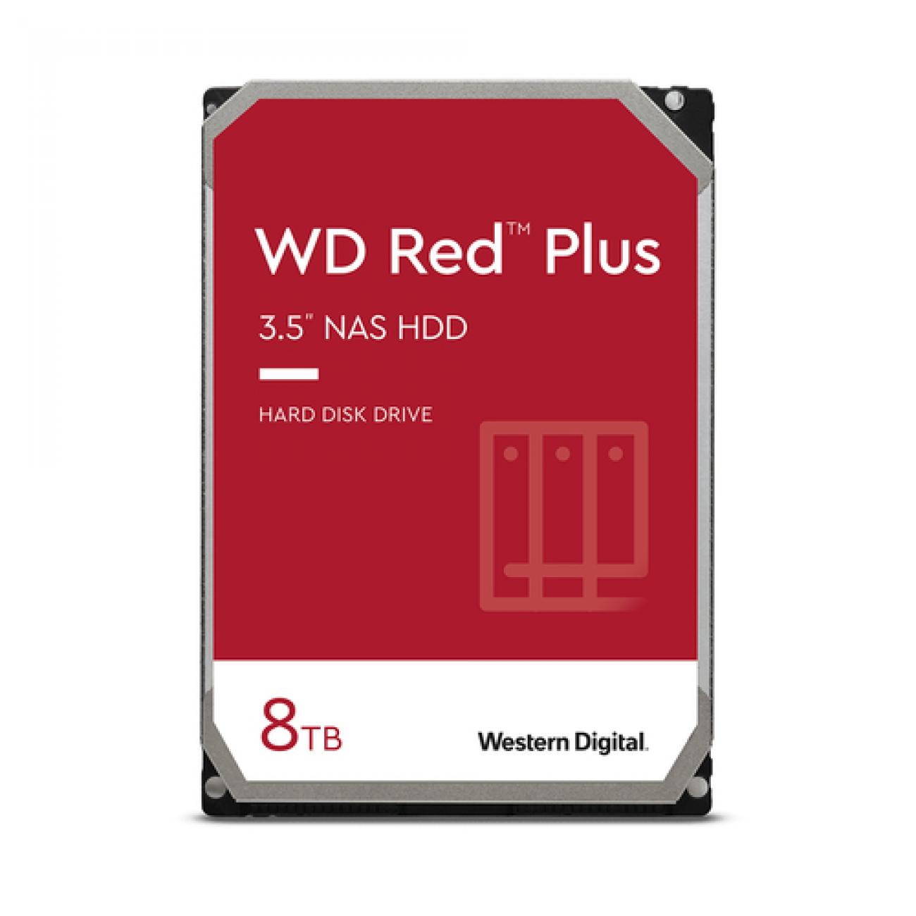 WESTERN DIGITAL HDD RED PLUS 8TB 3.5 SATA 6GBS 5640 RPM 256MB BUFFER