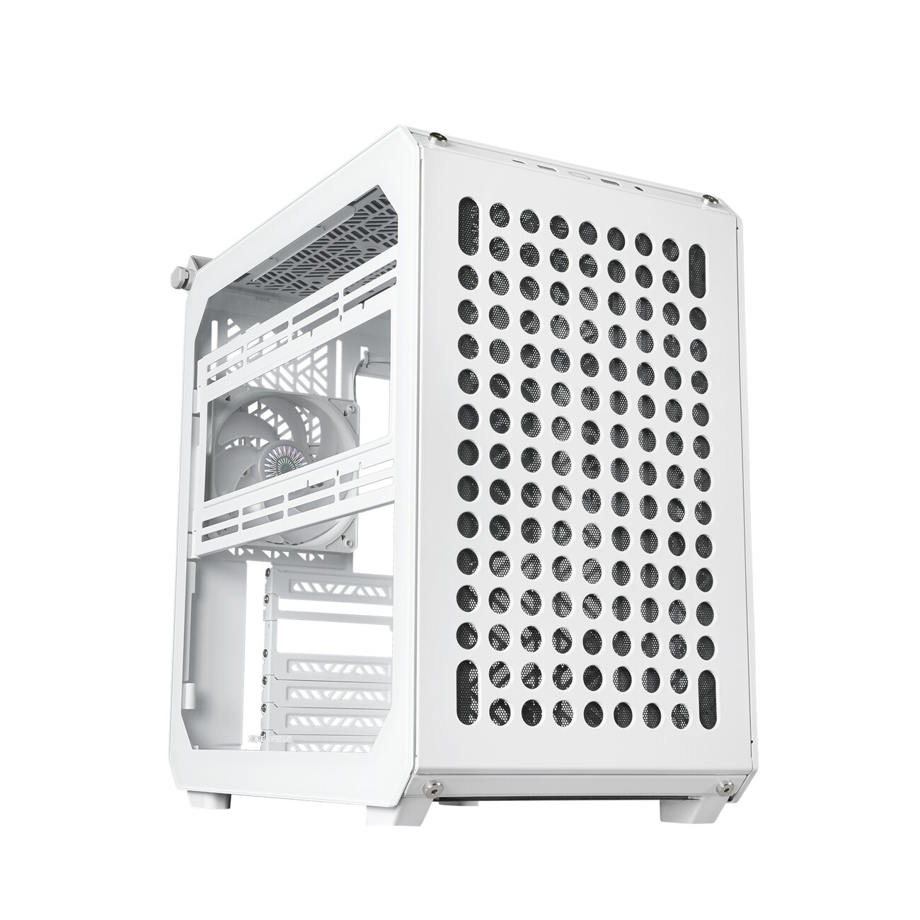 Cooler Master Qube 500 Flatpack White Middle Tower Vetro Temperato No-Power minITX/mATX/ATX/E-ATX...