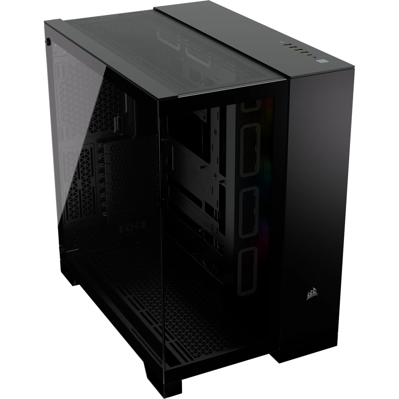 Corsair ICUE LINK 6500X RGB Black Middle Tower Vetro Temperato No-Power minITX/mATX/ATX