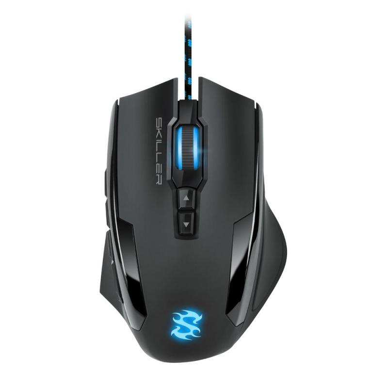 SHARKOON MOUSE GAMING SKILLER-SGM2, 1600 DPI, RGB, 6 TASTI CONFIGURABILI, USB, 1.8MT