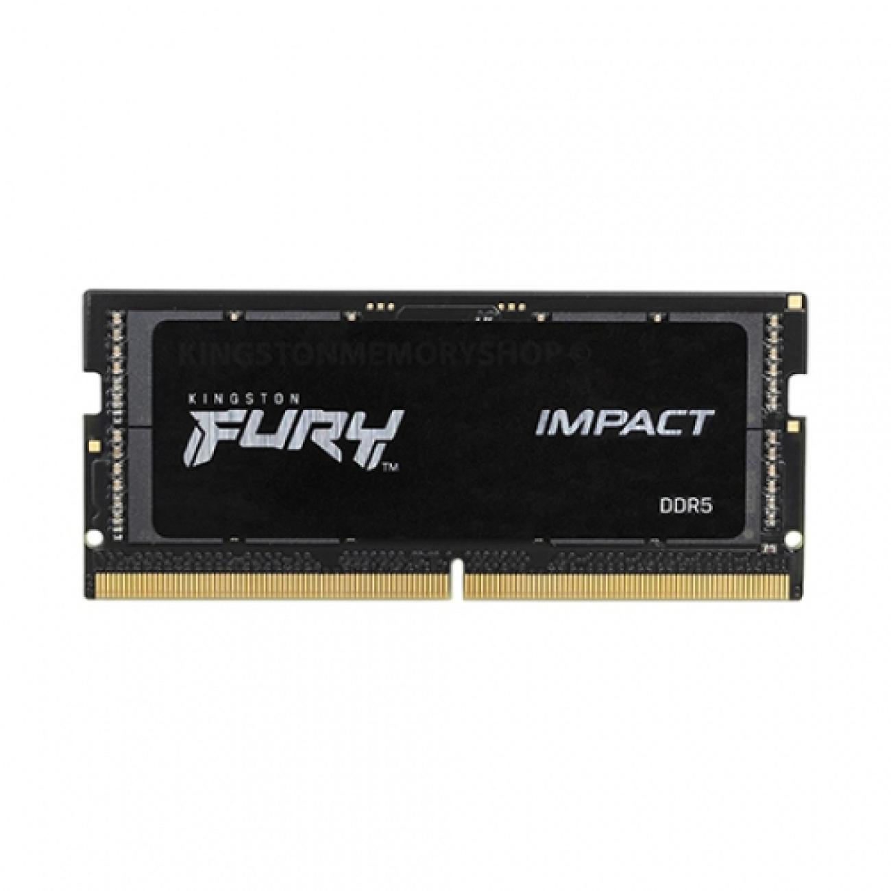 KINGSTON RAM FURY IMPACTSO-DIMM DDR5 16GB 4800MHZ CL38