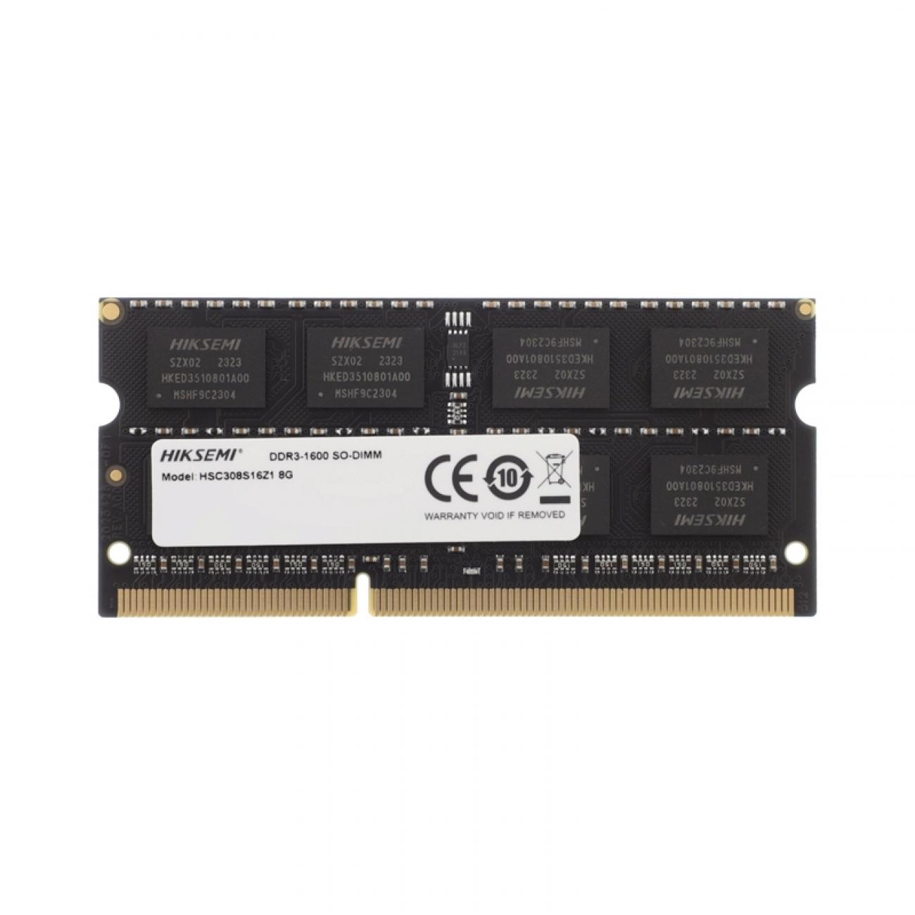 HIKVISION HIKSEMI RAM SODIMM 8GB DDR3 1600MHz 204Pin