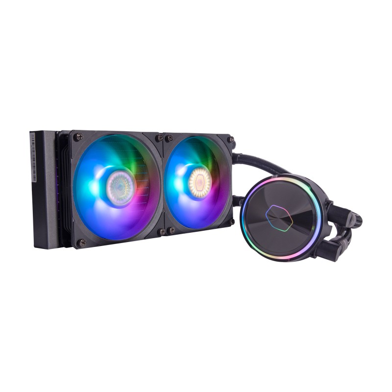 Cooler Master MasterLiquid PL240 Flux CPU Liquid Cooler Intel 1200/1700/2066 AMD AM3/AM4/AM5 -...