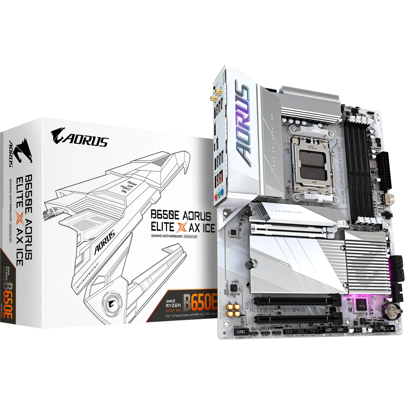 Gigabyte B650E AORUS ELITE X AX ICE scheda madre AMD B650 Socket AM5 ATX Gigabyte