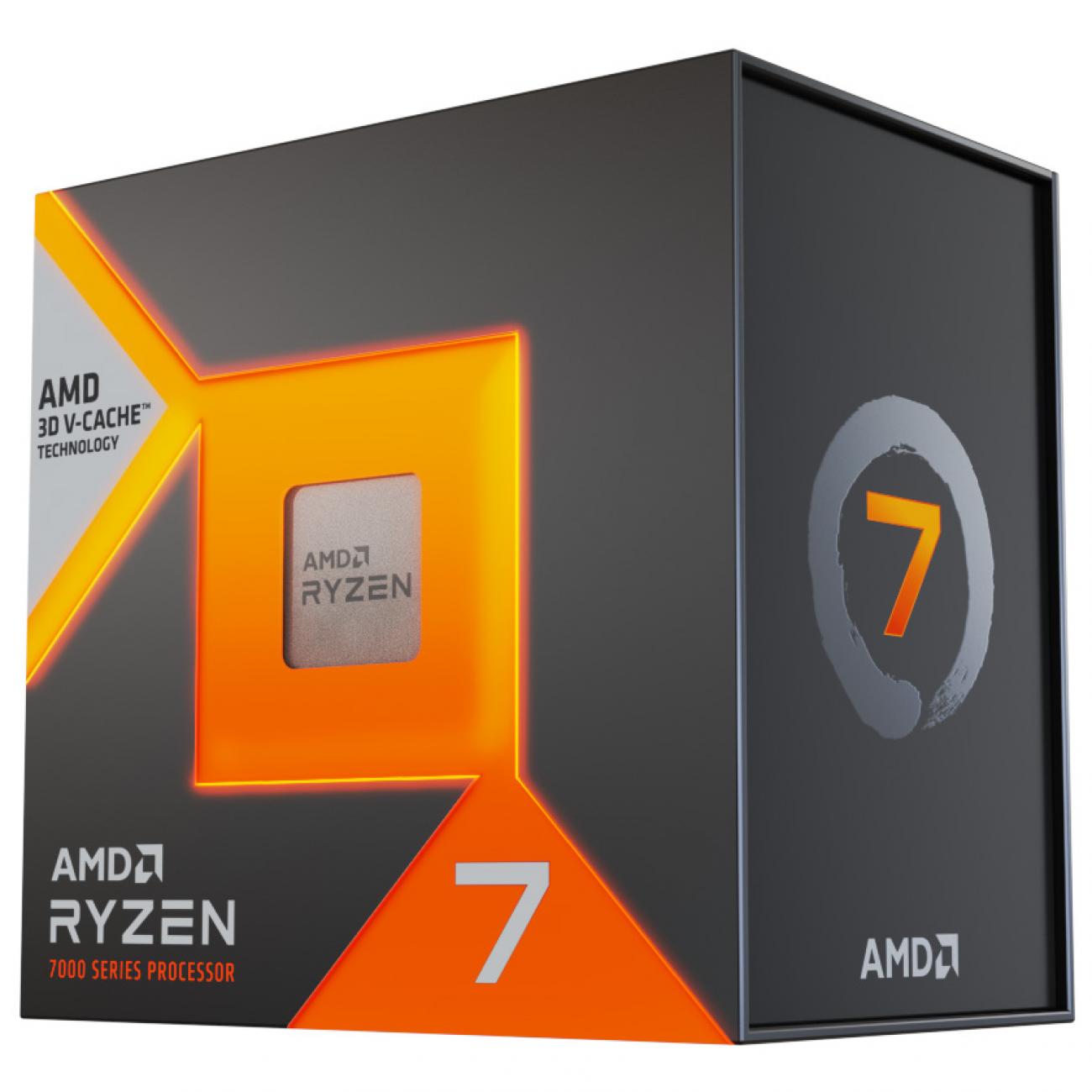 AMD CPU RYZEN 7, 7800X3D, AM5, 5GHz 8CORE, CACHE 104MB, 120W, WOF AMD