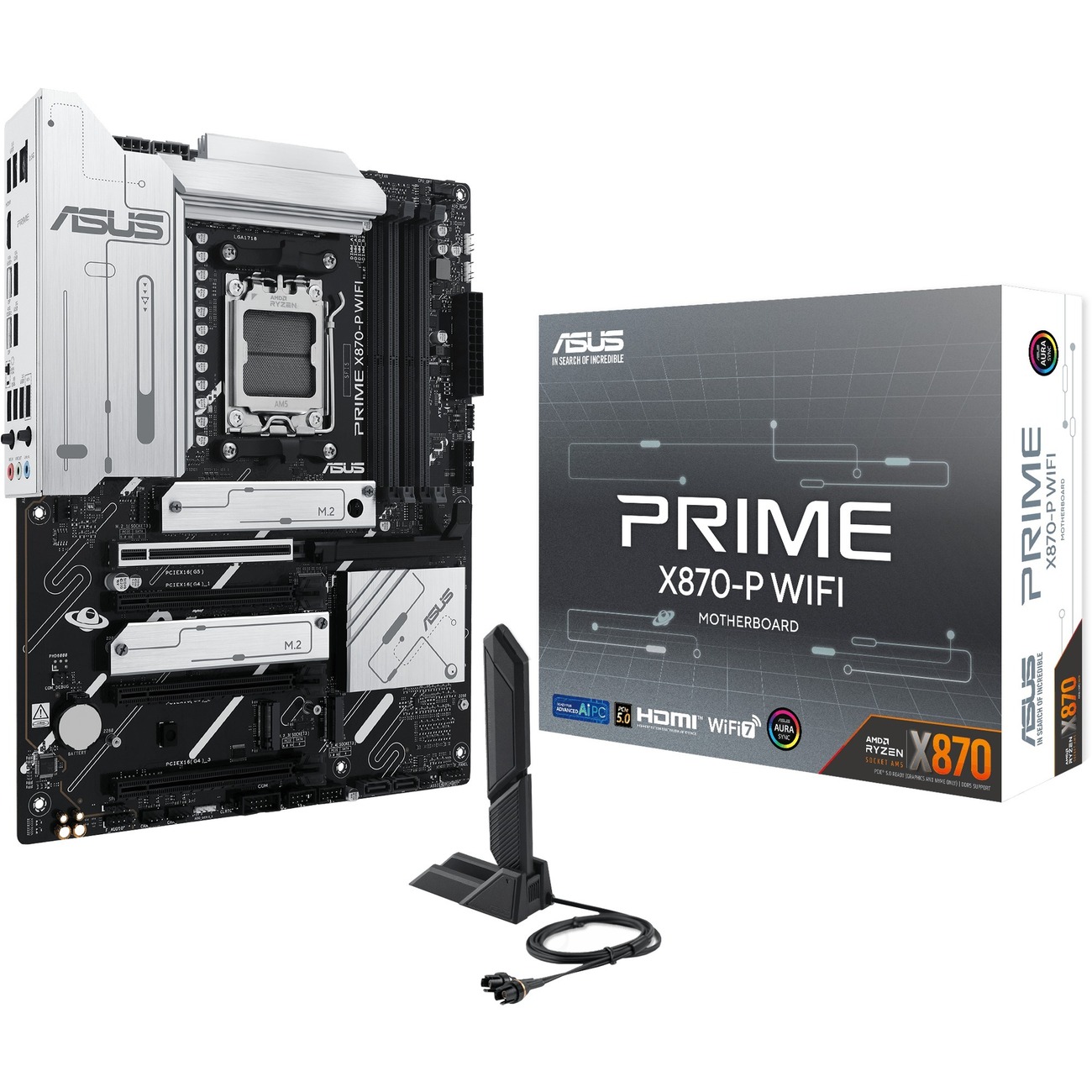 Asus Prime X870-P Wi-Fi AMD X870 4*DDR5 4*M.2 2*SataIII AM5 HDMI ATX